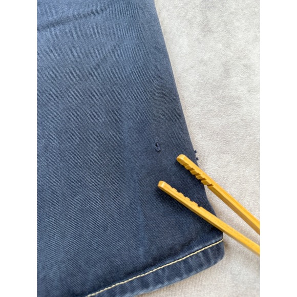 VTG 90's‎ Lucky Brand Dungarees Jeans Shorts Men 34 Blue Denim Distressed USA - Picture 11 of 16